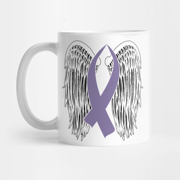 Winged Awareness Ribbon (Light Purple) by BlakCircleGirl